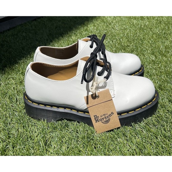 Dr Martens 1461 BEX SMOOTH White LEATHER OXFORD Unisex SHOES Size 5 US M - Picture 1 of 14